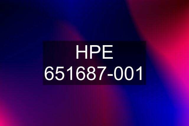 HPE 651687-001