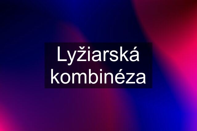 Lyžiarská kombinéza