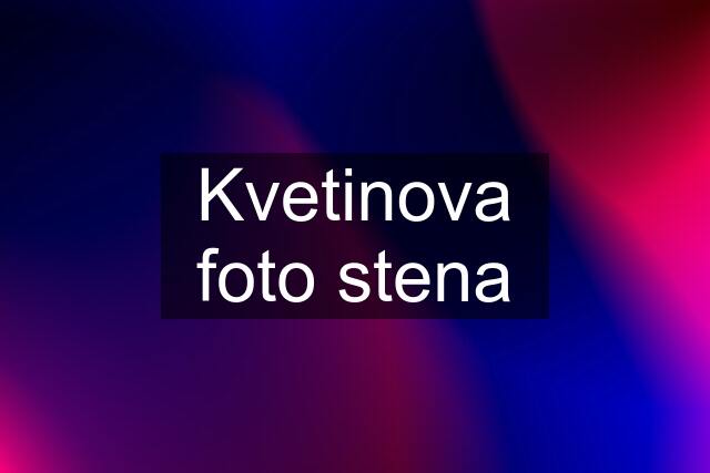 Kvetinova foto stena