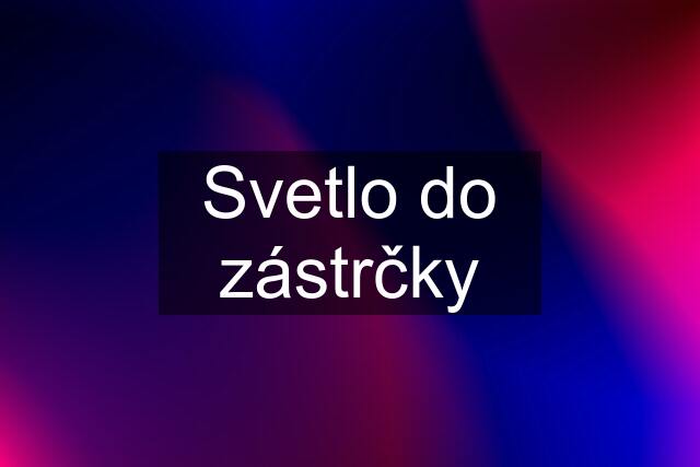 Svetlo do zástrčky