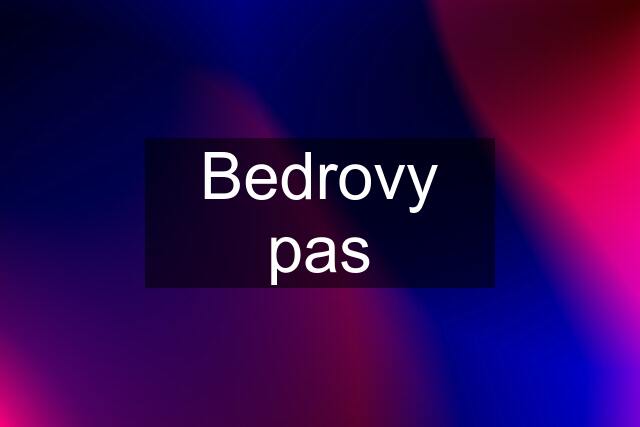 Bedrovy pas