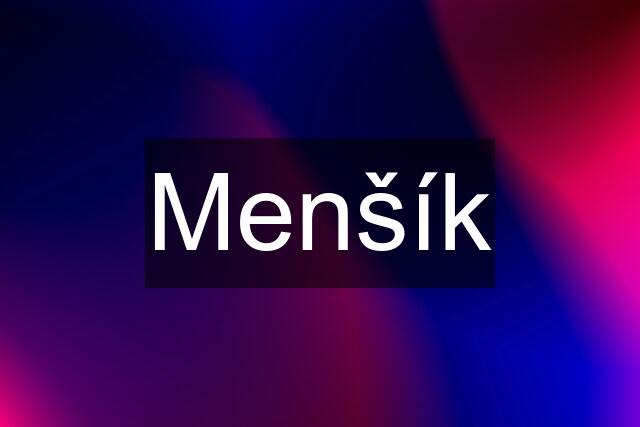 Menšík