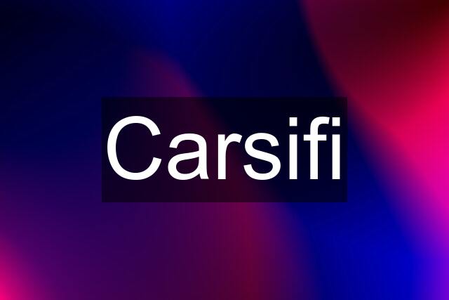 Carsifi