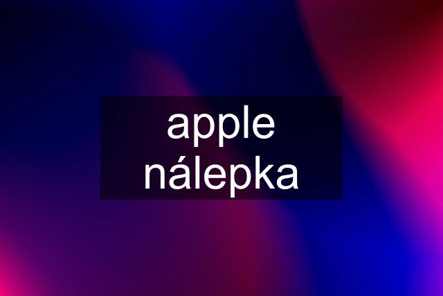 apple nálepka