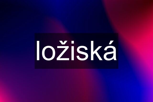 ložiská