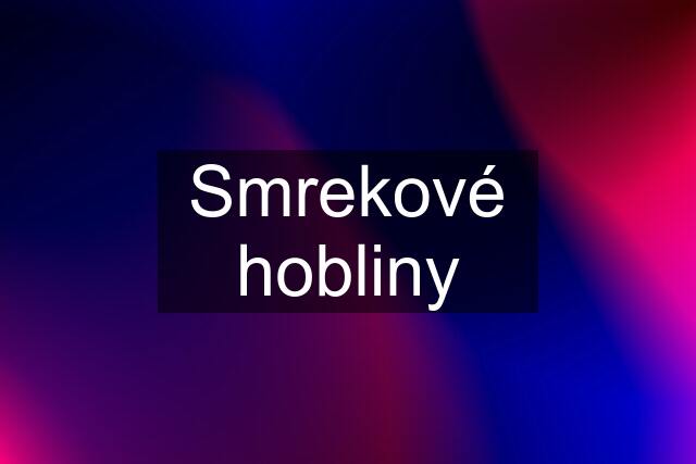 Smrekové hobliny