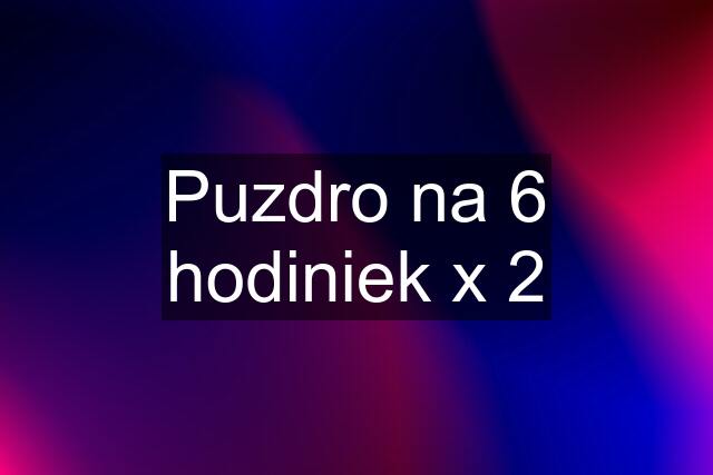 Puzdro na 6 hodiniek x 2