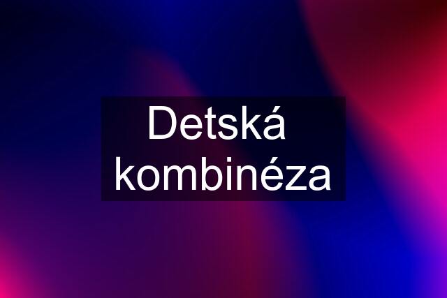 Detská  kombinéza