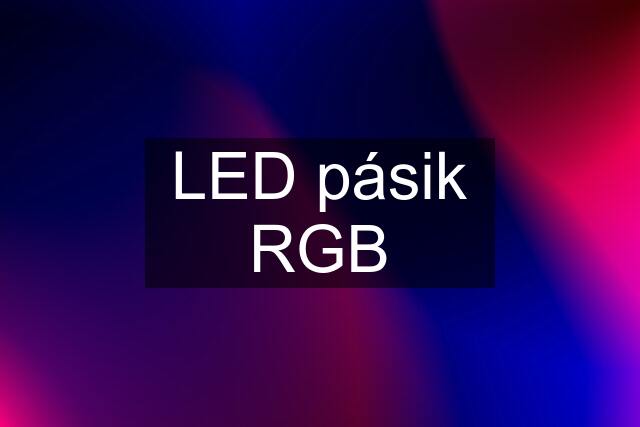 LED pásik RGB