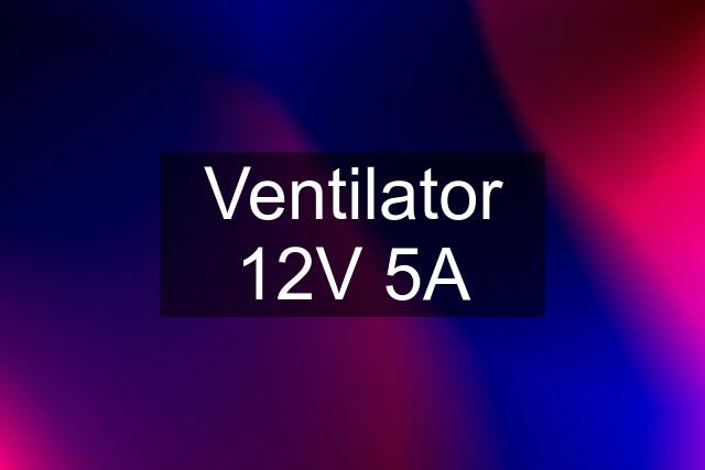 Ventilator 12V 5A