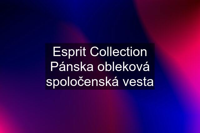 Esprit Collection Pánska obleková spoločenská vesta