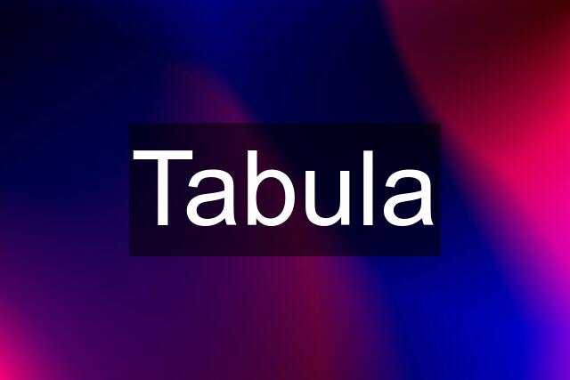 Tabula