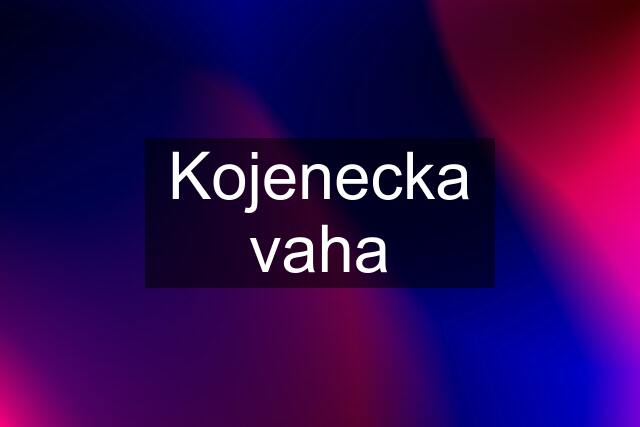 Kojenecka vaha