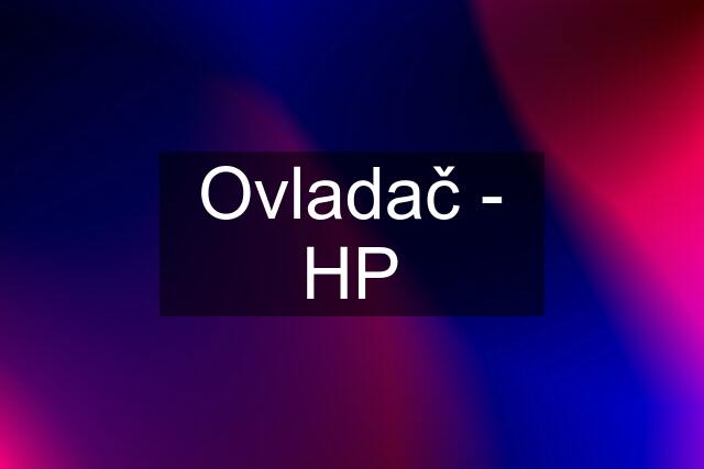 Ovladač - HP