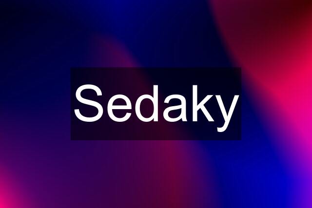 Sedaky