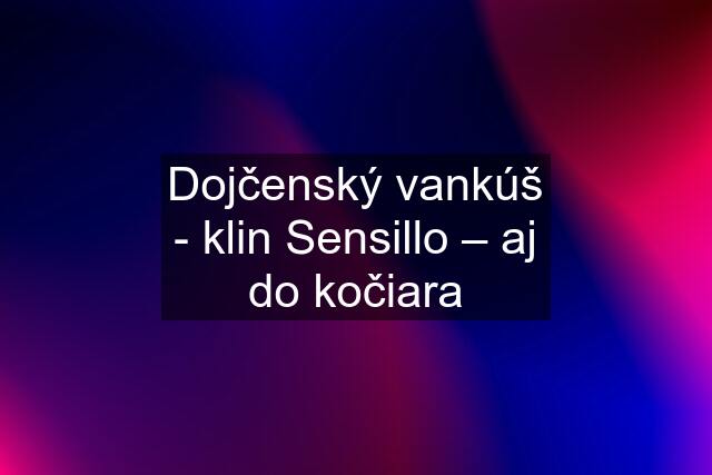 Dojčenský vankúš - klin Sensillo – aj do kočiara