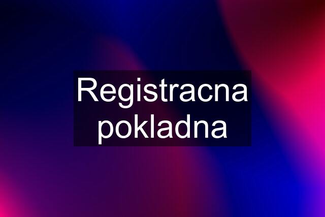 Registracna pokladna