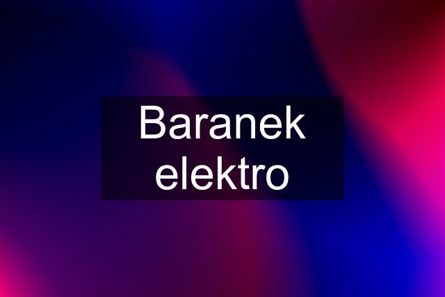 Baranek elektro