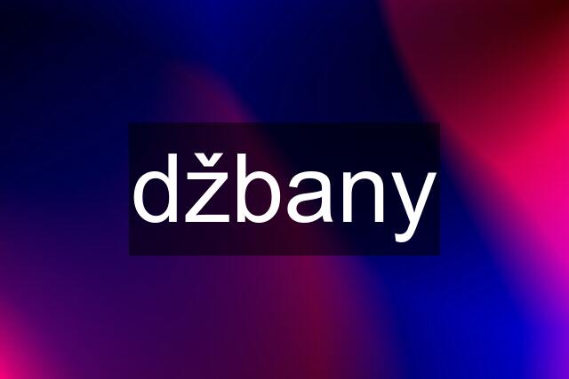 džbany