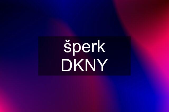 šperk DKNY