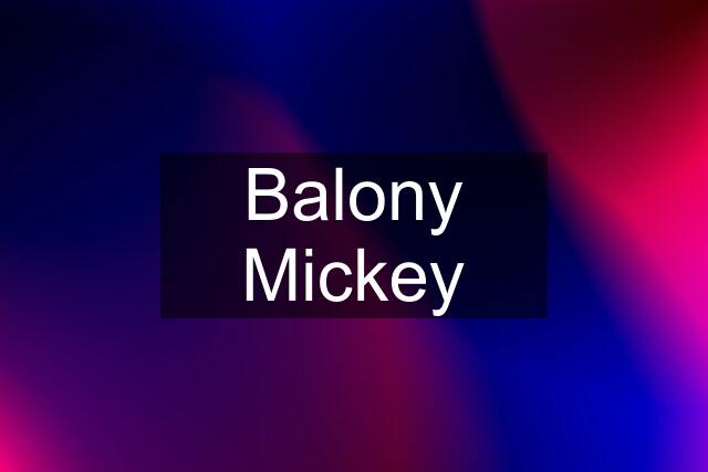 Balony Mickey