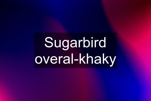 Sugarbird overal-khaky