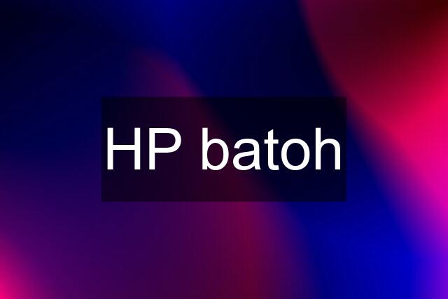 HP batoh