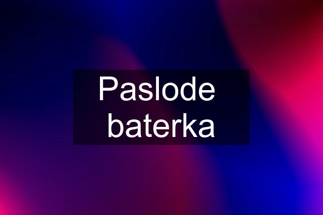 Paslode  baterka