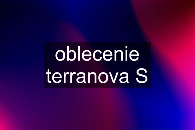 oblecenie terranova S