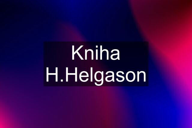 Kniha H.Helgason