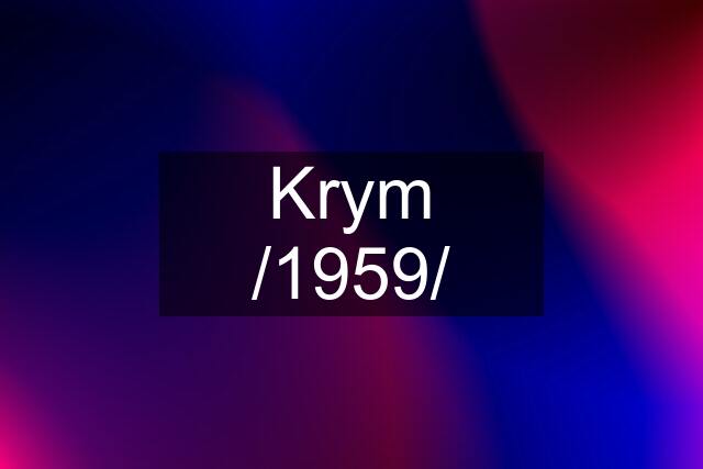 Krym /1959/