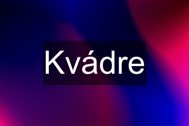 Kvádre