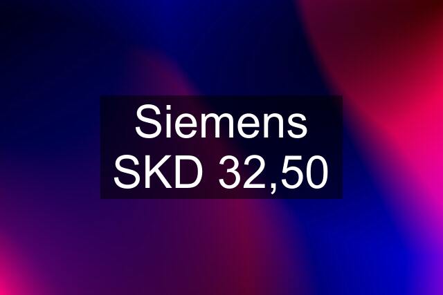 Siemens SKD 32,50