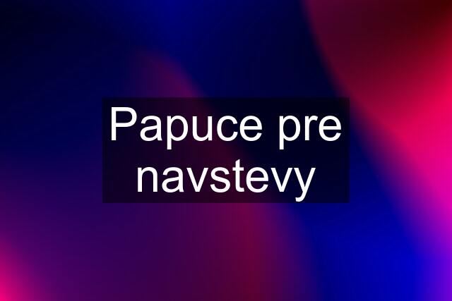 Papuce pre navstevy