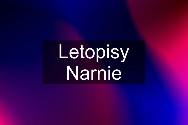 Letopisy Narnie