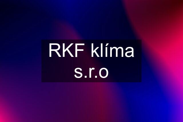 RKF klíma s.r.o