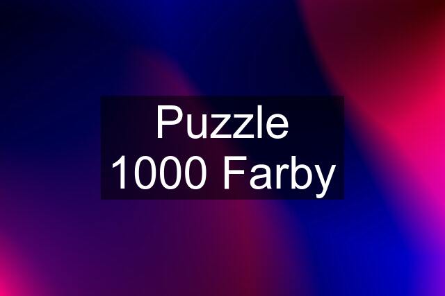 Puzzle 1000 Farby