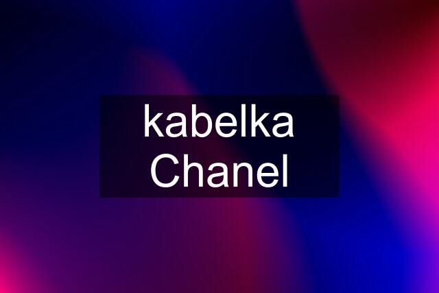 kabelka Chanel