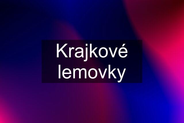 Krajkové lemovky