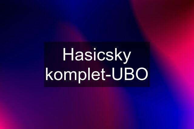 Hasicsky komplet-UBO