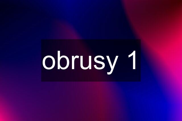 obrusy 1