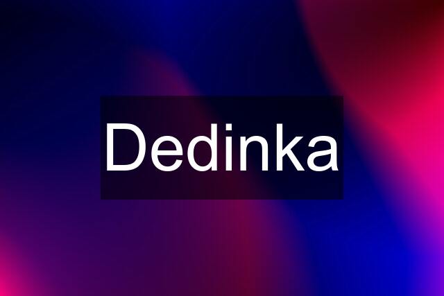 Dedinka