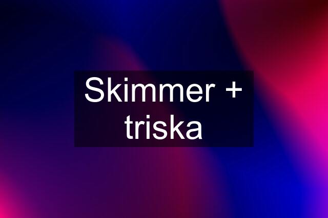 Skimmer + triska