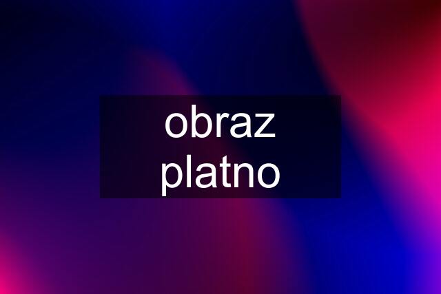 obraz platno