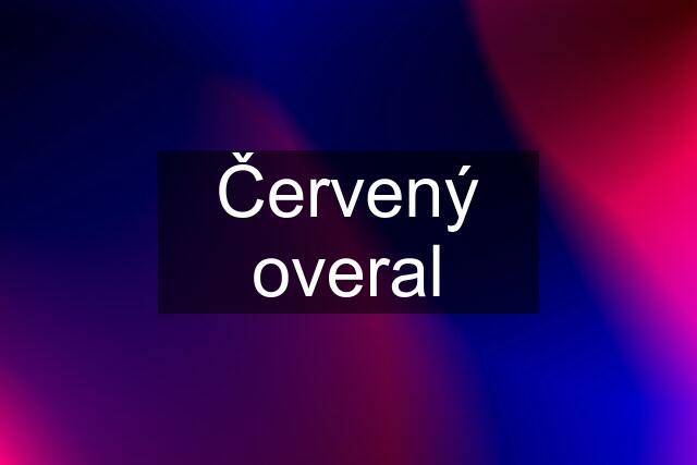 Červený overal