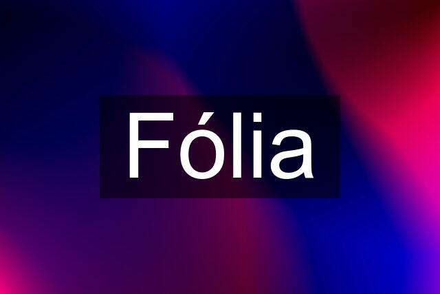 Fólia