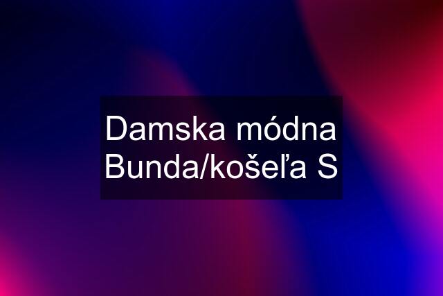 Damska módna Bunda/košeľa S