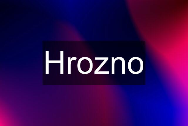 Hrozno