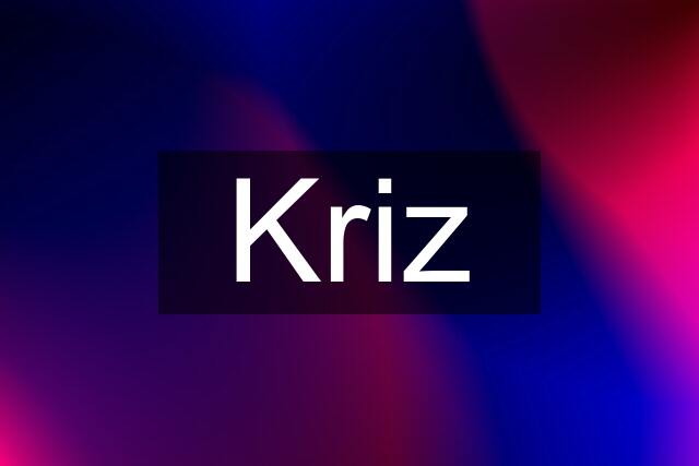 Kriz