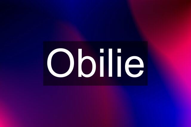 Obilie